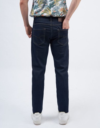 Quần jeans nam dáng slim màu xanh đen 3002C