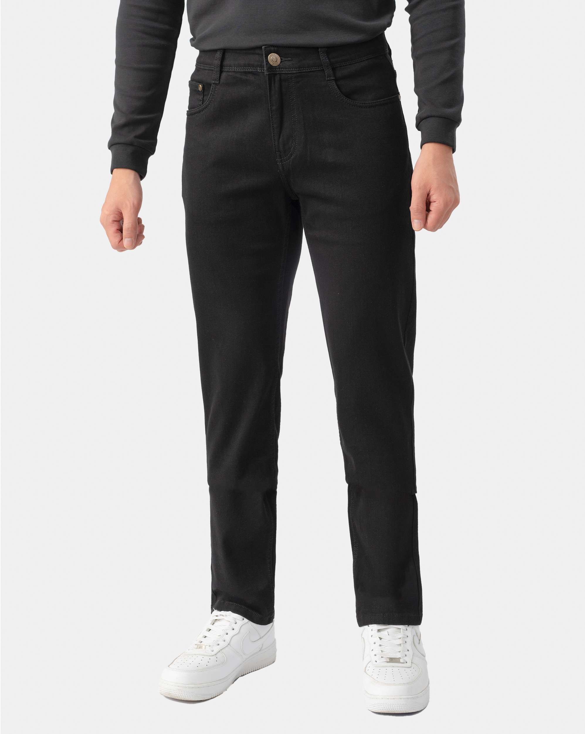 Quần jeans nam dáng suông co giãn 4012A
