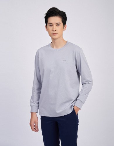 Áo giữ nhiệt nam màu trắng khói 2001C